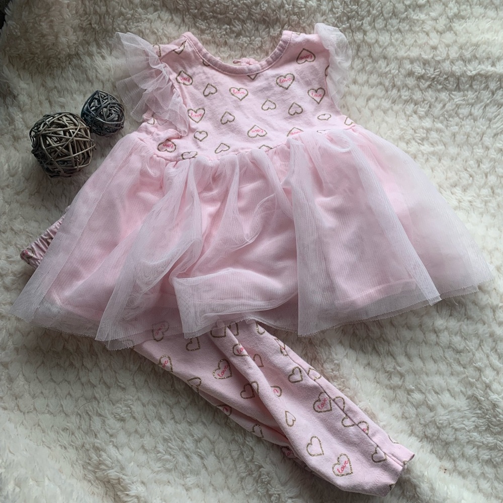 🌿$10 Sale🌿 Bundles Baby Place Live Tutu Shirt & Pant Set - Size 6 to 9 Months